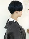 【MANA】ディープターコイズ×刈り上げショート