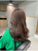 ピンクベージュ_ラベンダーブラウン_レトロガーリー