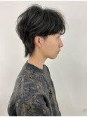 ブラックカラー×マッシュウルフ
