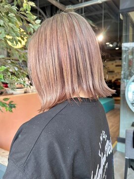 セプト 天神大名(SEPT.) 外ハネボブ ブラウンベージュ ハイトーン ニュアンスカラー