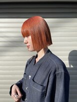 ロイジー(roijir)&nbsp;表参道 roijir × オレンジカラー × ボブ