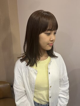 ザトエル 栄(THE TOEL) ショコラベージュイルミナカラーブリーチなしレイヤーミディアム