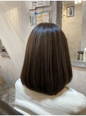 30代/40代/50代/60代/白髪ぼかしハイライト×ボブ