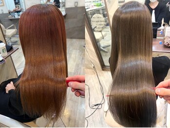 アンジェリカ 大和八木店(ANGELICA)の写真/業界最高級TOKIOが届けてくれる極上のツヤめき♪【大和八木/レイヤーカット/韓国風/髪質改善】