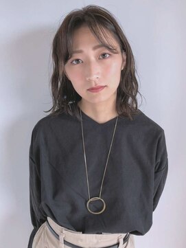 ノーブルスチュアート(NOBLE STUART) 無造作ウェーブ×ハイライトミディ