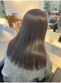 ツヤ髪、ナチュラルブラウンカラー