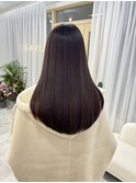 ピンクパープルカラー／艶カラー／暖色カラー／20代30代40代