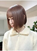 切りっぱなしボブ長めボブナチュラルボブ結べるボブ前下がりボブ