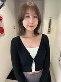 ふんわりレイヤー×ヌーディーベージュ