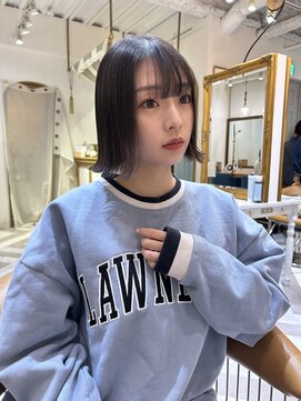 ロンドアベニール 北千住(Lond avenir) 暗めカラー/ボブ顔周り/前髪/レイヤー/髪質改善/縮毛矯正/北千住