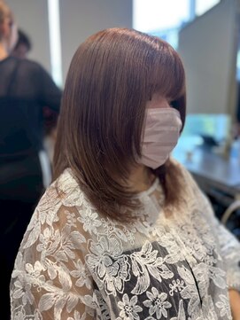 スティル ヘアアンドアイラッシュ(STILL hair&eyelash) 【柴田】どの角度から見てもかわいい！ミディアムレイヤー