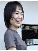 伸びっぱなしが可愛い顔前デザインがかわいいショートバング