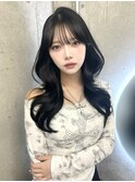 透明感ブラック/レイヤーカット