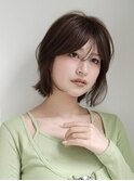 レイヤーボブ/チョコレートカラー/ヘアマゼラン