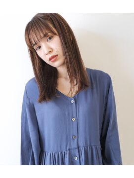 アン ヘア デザイン(un hair design) 【 un 】セミロング×ストレート×イルミナカラー