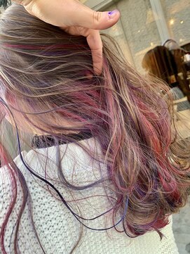 コキャン(COQUIN) グレージュカラー+インナーハイライト