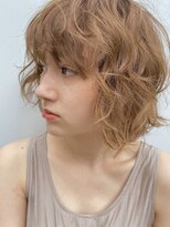 【PARK】ペールベージュ×ウェーブボブ