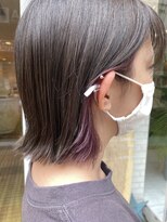 ヴィックス クリスタル(VIC’S crystal) 【VICS川口】小顔ボブ×インナーカラー×イヤリングカラー