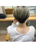 【ケアブリーチ使用】オリーブベリーショート