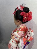 七五三着付けと日本髪