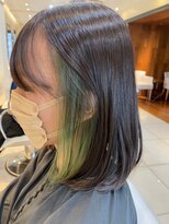 ザビー(THE B) 本八幡×インナーカラー×緑×グリーン