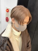 ギークス(GEEKS)&nbsp;【GEEKS渋谷】メンズミルクティーベージュ/小顔ハンサムショート