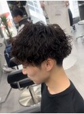 ショート/波巻きパーマ