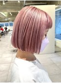 ピンクコントラストカラー / 大人ガーリー