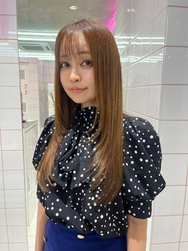 ロンドルーチェ 心斎橋(Lond luce) ダークアッシュ/ミディアムレイヤーカット［髪質改善/縮毛矯正］