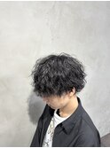 波巻パーマ×ミニウルフ