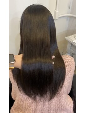 イオエ(ioe) 黒髪/ボブルフ/ネビージュ/小顔/ワンレン/髪質改善/グレージュ