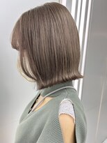 ヘッズ 本八幡店(HEADS)&nbsp;ショート 大人ショート　マチルダボブ　ピンクベージュ