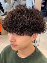 イズバイフィフス(is by fifth) プードルパーマメンズマッシュスパイラルパーマツーブロック韓国