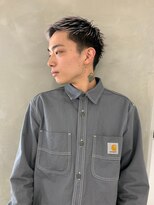 ノク 渋谷(nok)&nbsp;ベリーショート_オリーブベージュレイヤーカットウェットヘア