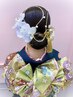 【2025年度成人式ヘアセット＋着付け＋メイク】早朝料金込み￥23000 電話予約