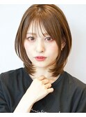 小顔★ひし形シルエット/レイヤーカット/艶カラー/新宿/京佳