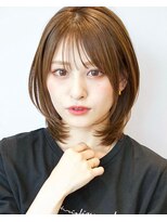 アフロート ルヴア(AFLOAT RUVUA)&nbsp;小顔★ひし形シルエット/レイヤーカット/艶カラー/新宿/京佳