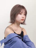 簡単スタイリング伸ばしかけヘア小顔ヘアブリーチなしカラー