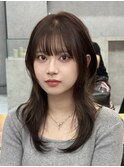 韓国ハッシュカット＋ブラウンベージュ