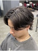 熊本メンズパーマ センターパート ニュアンス MEN'S HAIR
