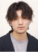 ツイストスパイラルパーマ センターパート