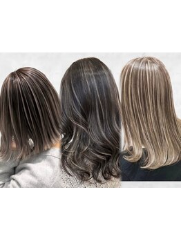 白髪を活かした自然で美しいデザインカラーをご提案"経験豊富なスタイリスト多数在籍"(名駅/白髪ぼかし)