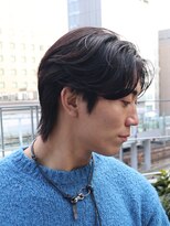 アンサー 渋谷(ANSWER)&nbsp;フェザーパーマ　毛流れパーマ　センターパート