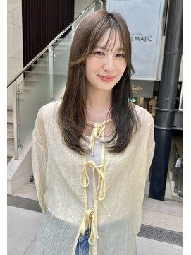 オーセンヘア(AUTHEN.HAIR) （mutsumi.）韓国風*ミディアムレイヤーカット【仙台美容室】