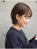 ぱつっとショートボブ