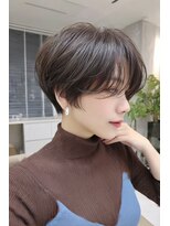 リアン アオヤマ(Liun Aoyama) コンパクトショートバーガンディラフウェーブショート