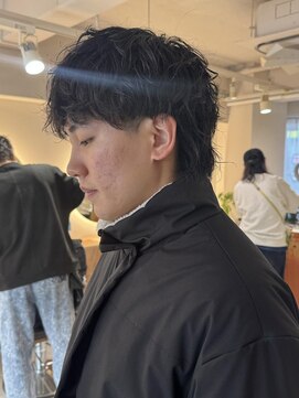 キャンバス バイ ネオリーブ 横浜西口(Canvas by neo.) 横浜★マレットヘア今期の人気のメンズパーマ