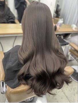 ネハス 名古屋栄店(nehus.) ミルクティーベージュブリーチなしダブルカラーレイヤーカット