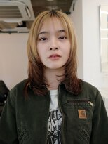 テンション(tension)&nbsp;ブリーチカラーダブルカラーレイヤーカット札幌大通バスセンター