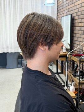 リーベル(Liber) グレージュ+ラウンドマッシュ